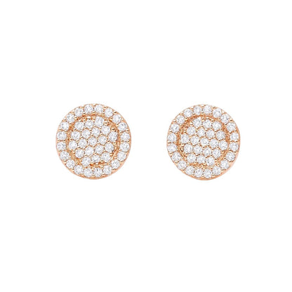 Rose Gold Plated  Stud Earrings for Women & Girls