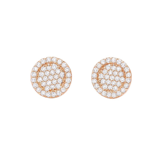 Rose Gold Plated  Stud Earrings for Women & Girls
