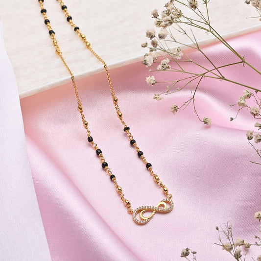 Shimmering Charisma Gold Plated 925 Sterling Silver Mangalsutra