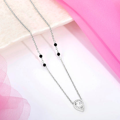 Radiant Vows CZ Rhodium-Plated 925 Sterling Silver Mangalsutra