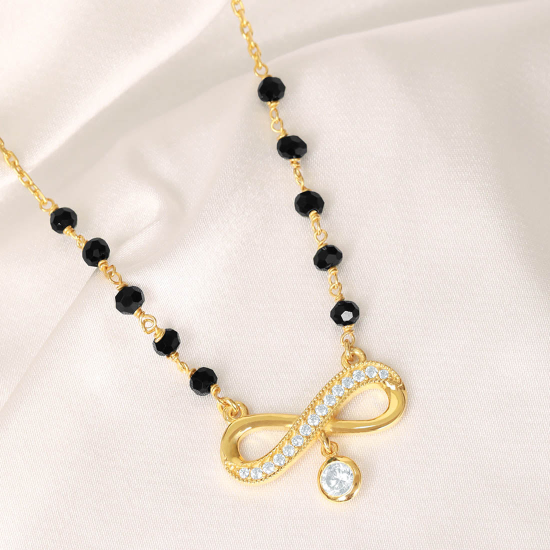 Timeless Infinity Gold-Plated 925 Sterling Silver Mangalsutra