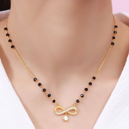 Timeless Infinity Gold-Plated 925 Sterling Silver Mangalsutra