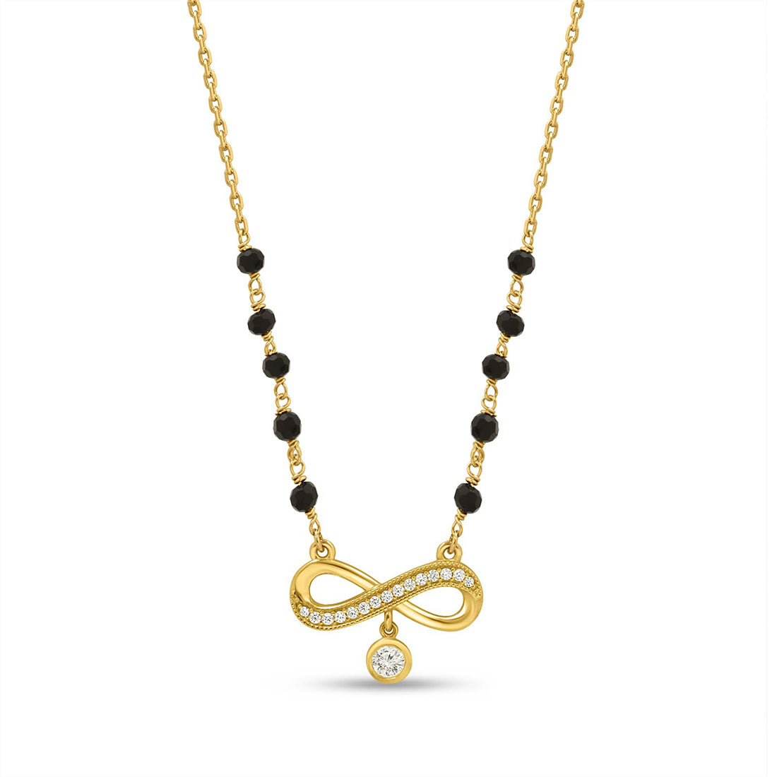 Timeless Infinity Gold-Plated 925 Sterling Silver Mangalsutra