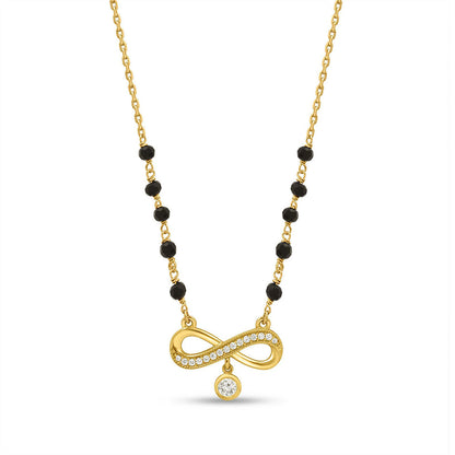 Timeless Infinity Gold-Plated 925 Sterling Silver Mangalsutra