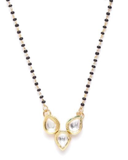 Gold-Plated Kundan Studded Mangalsutra