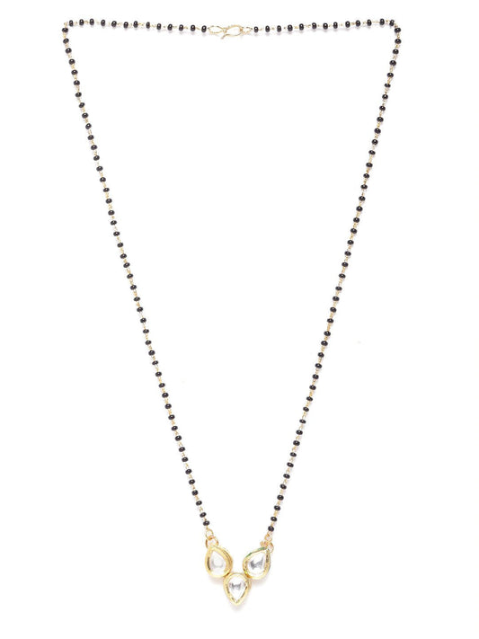 Gold-Plated Kundan Studded Mangalsutra
