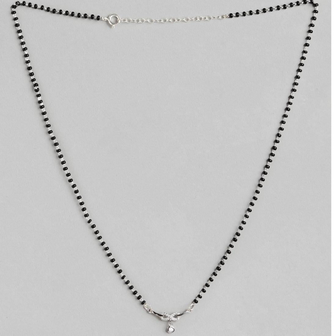 Infinity Rhodium Plated 925 Sterling Silver Jewellery Set