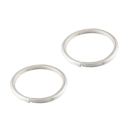 Set Of Three Silver Toe Rings (10)