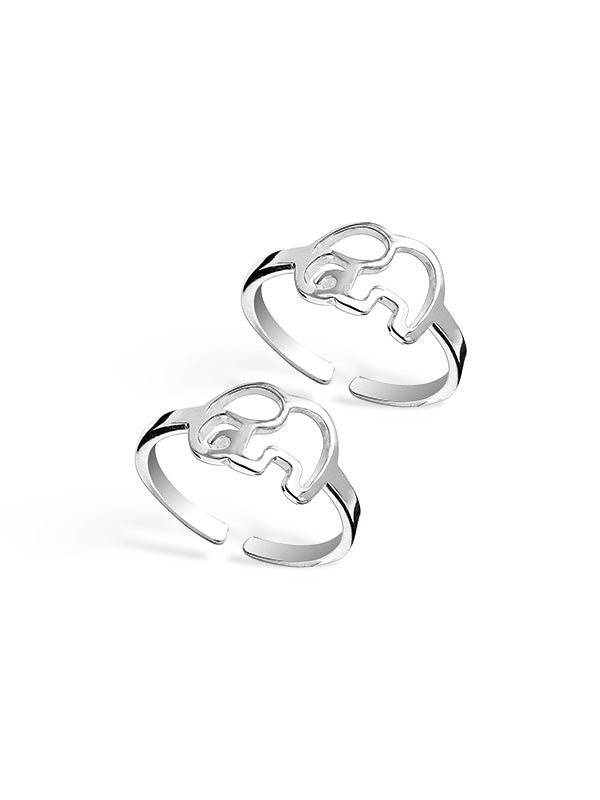 Open Elephant Adjustable Toe Ring