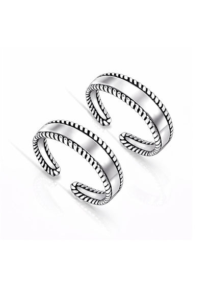 Antique Cutwork Band Toe Ring