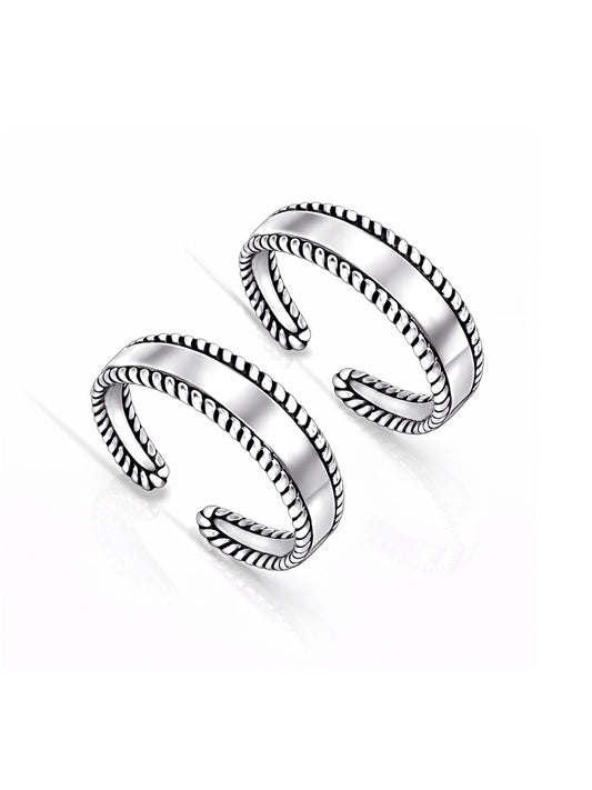 Antique Cutwork Band Toe Ring