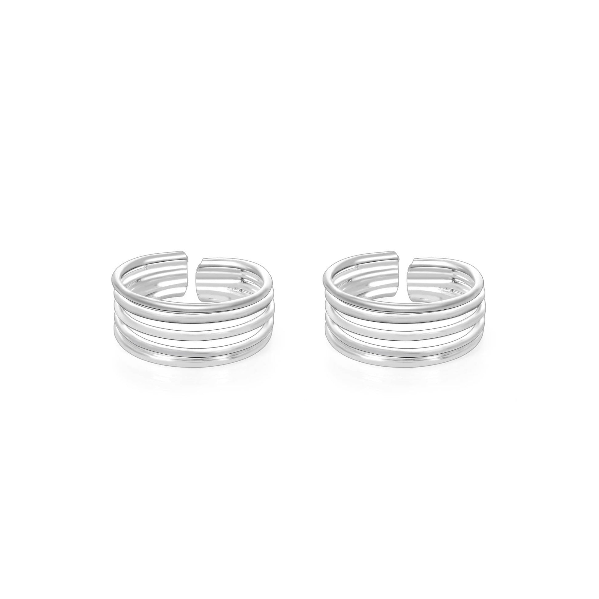 Multi Layered Band Toe Ring
