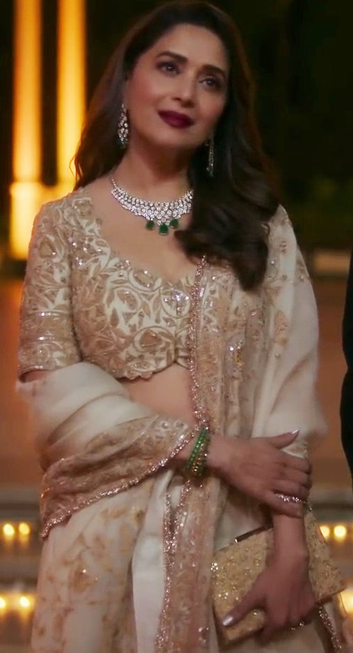 AMYRA - Beige sequin box clutch