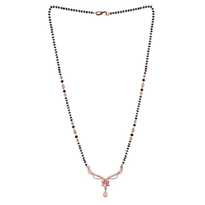 Rose Gold Plated Mangalsutra Pendant for Girls and Women