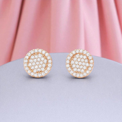 Rose Gold Plated  Stud Earrings for Women & Girls