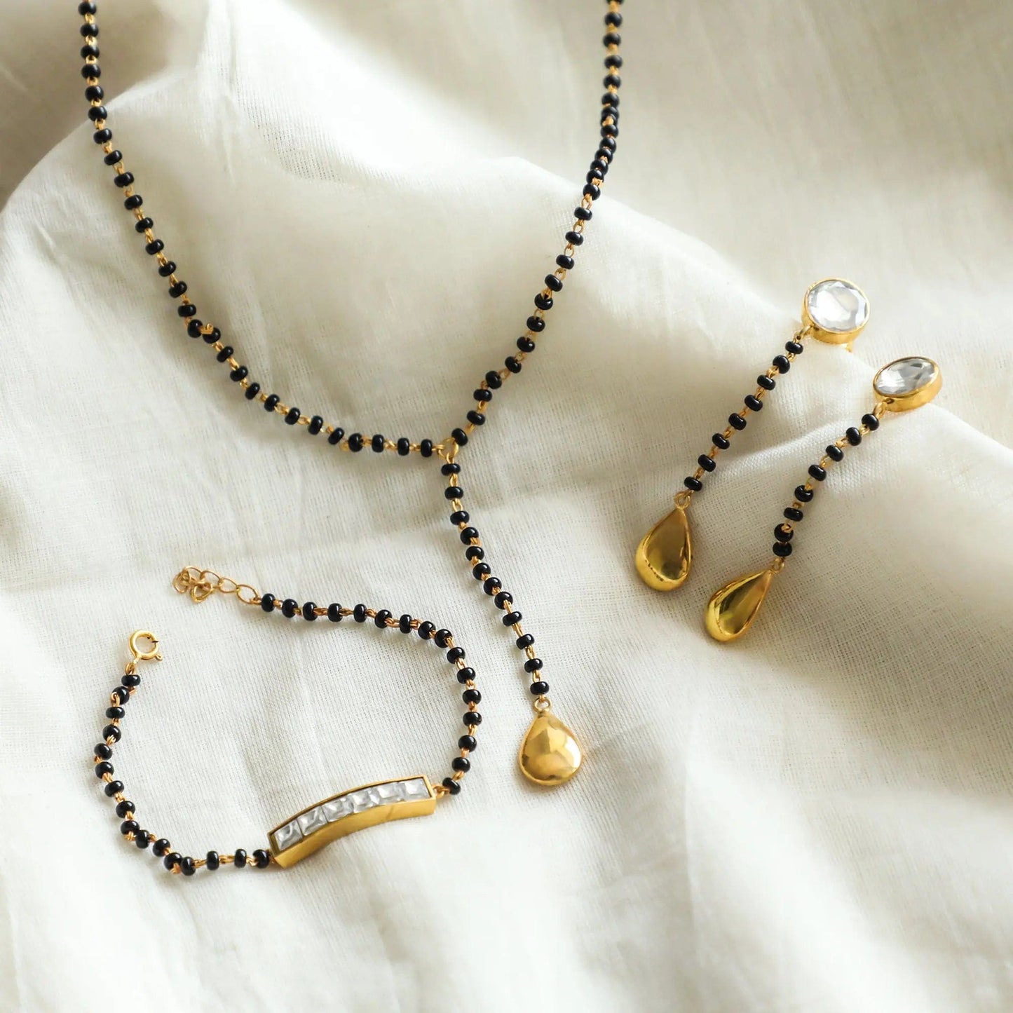 Mangalsutra Set In Silver 92.5