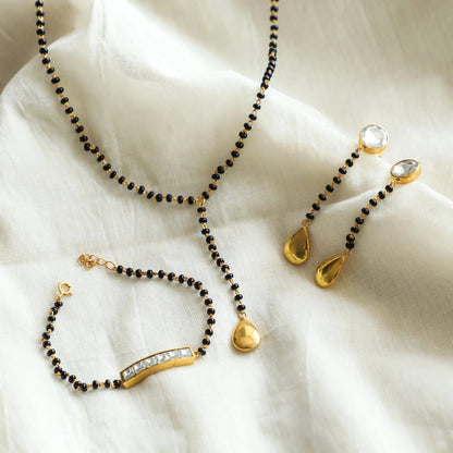Mangalsutra Set In Silver 92.5