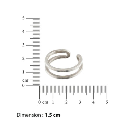 925 Sterling Silver Double Wired Toe Ring (Pair)