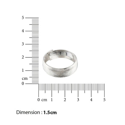 92.5 Sterling Silver Daily Swag Toe Ring (Pair)