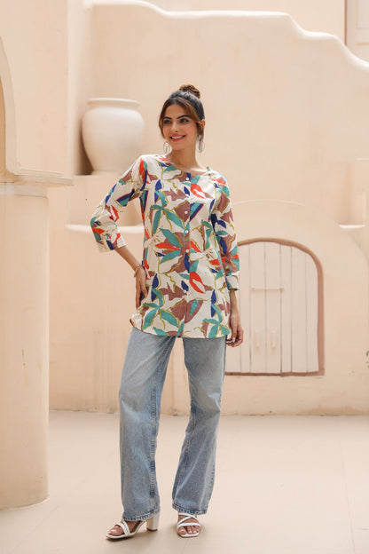 Multicolour Cotton Top