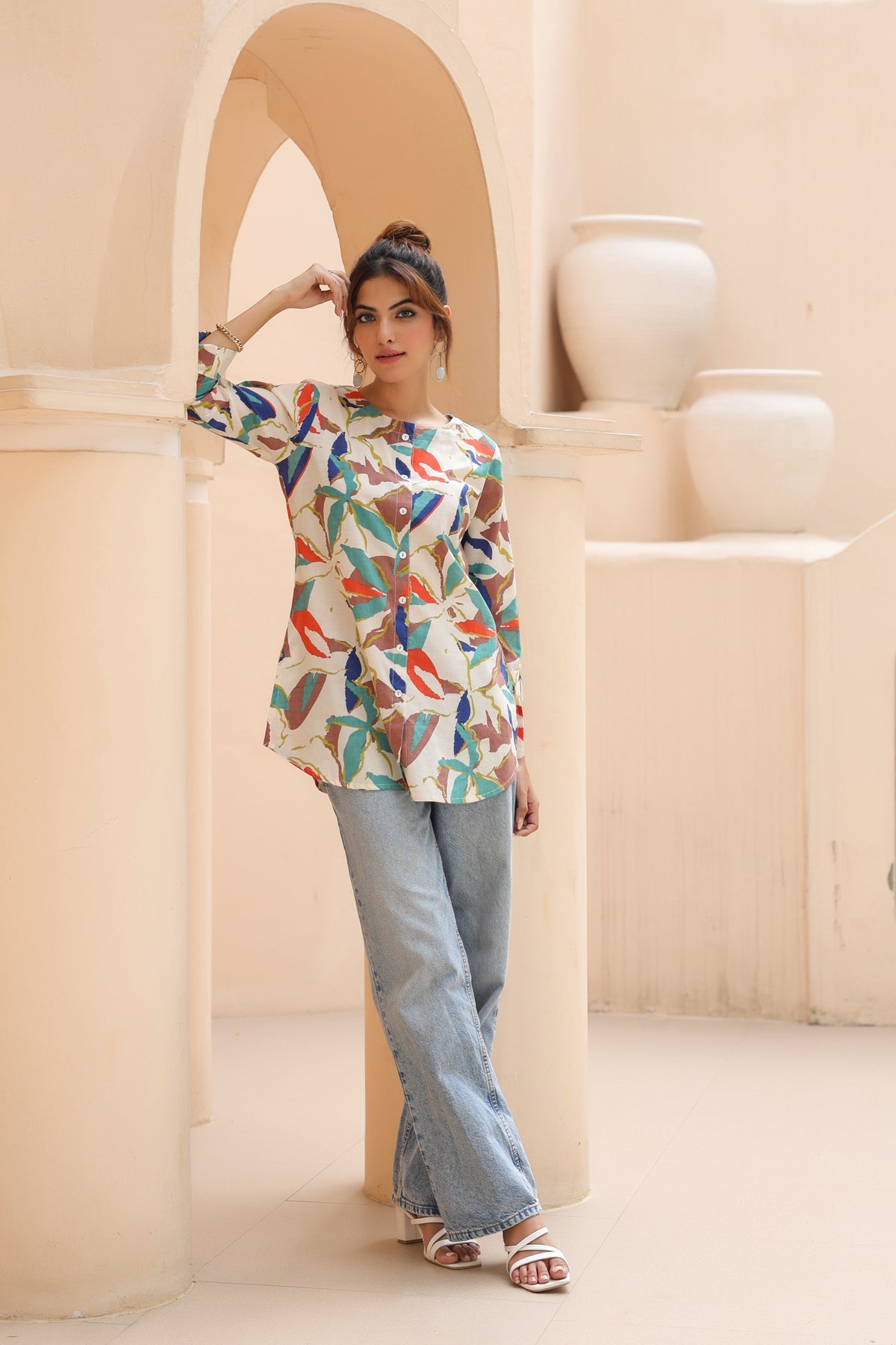 Multicolour Print Top