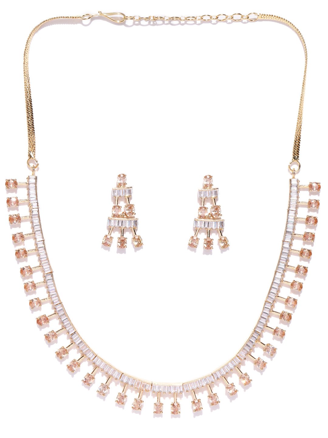 American Diamond Gold Plated Jewellery Set
