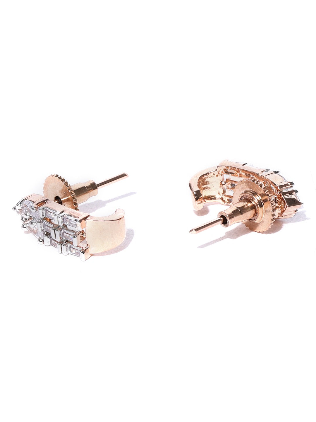 American Diamond Rose Gold Plated Jewellery Set