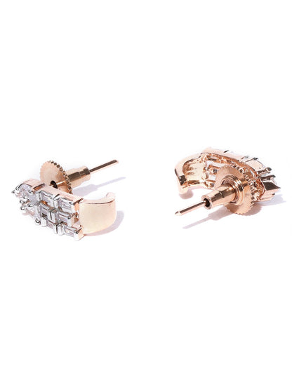 American Diamond Rose Gold Plated Jewellery Set