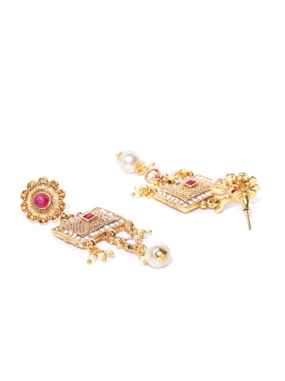 Ruby Pearls Kundan Gold Plated Choker