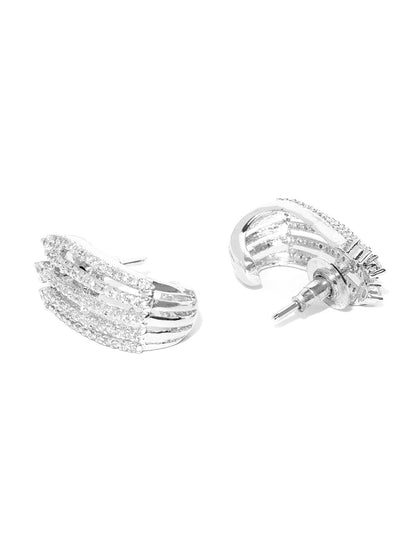 Steller Strings-American Diamond Silver Plated Jewellery Set