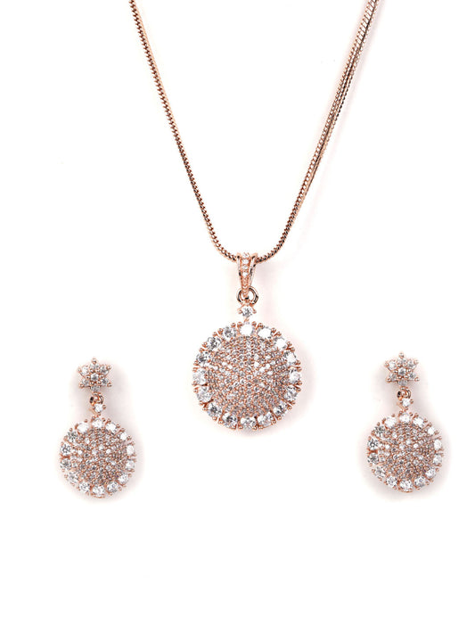 American Diamond Jewellery Sets with Ring