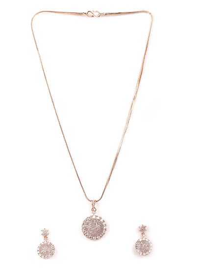 American Diamond Jewellery Sets with Ring