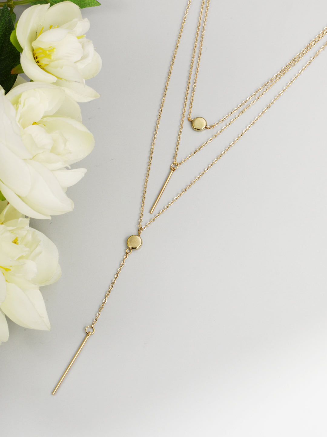 Gold Plated Layered Necklace