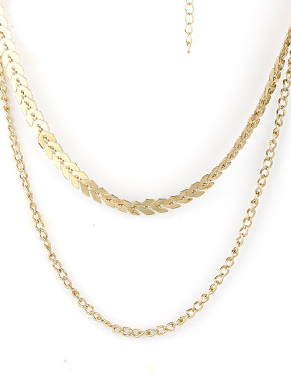 Gold Plated Layered Necklace