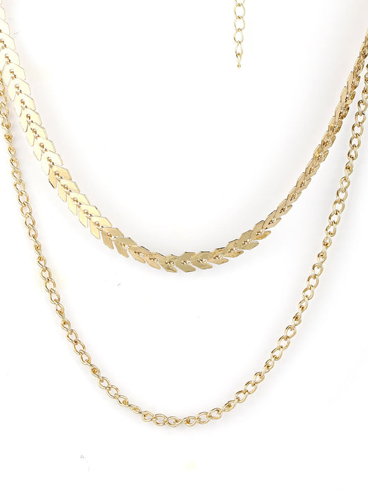 Gold Plated Layered Necklace