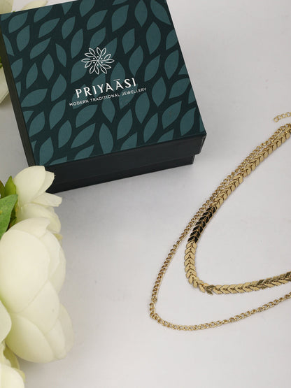 Gold Plated Layered Necklace