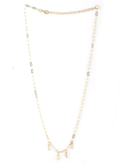 Gold Plated Short Necklace