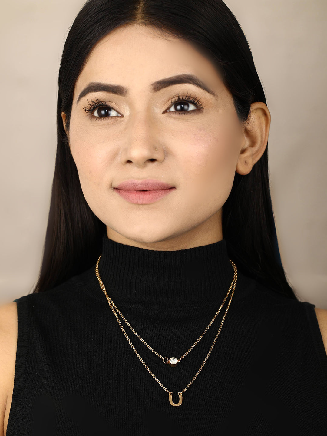 Combo of 2 Gold & Silver Plated Layered Necklace