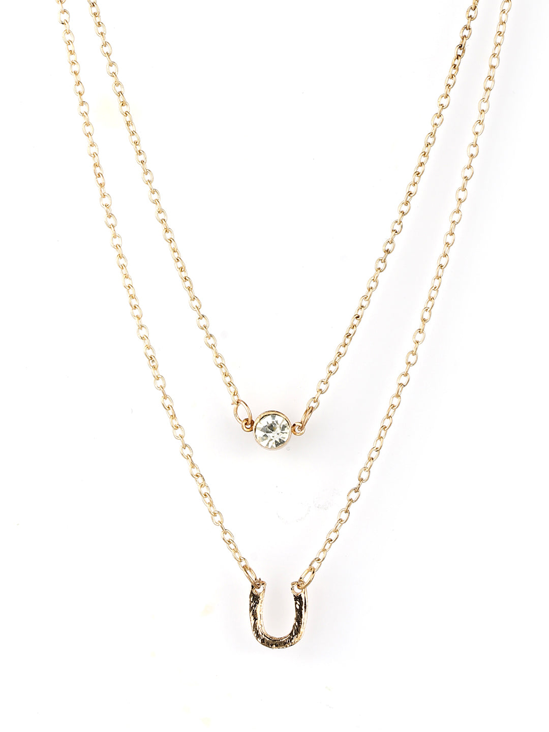Combo of 2 Gold & Silver Plated Layered Necklace