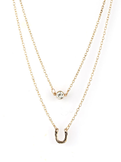 Combo of 2 Gold & Silver Plated Layered Necklace