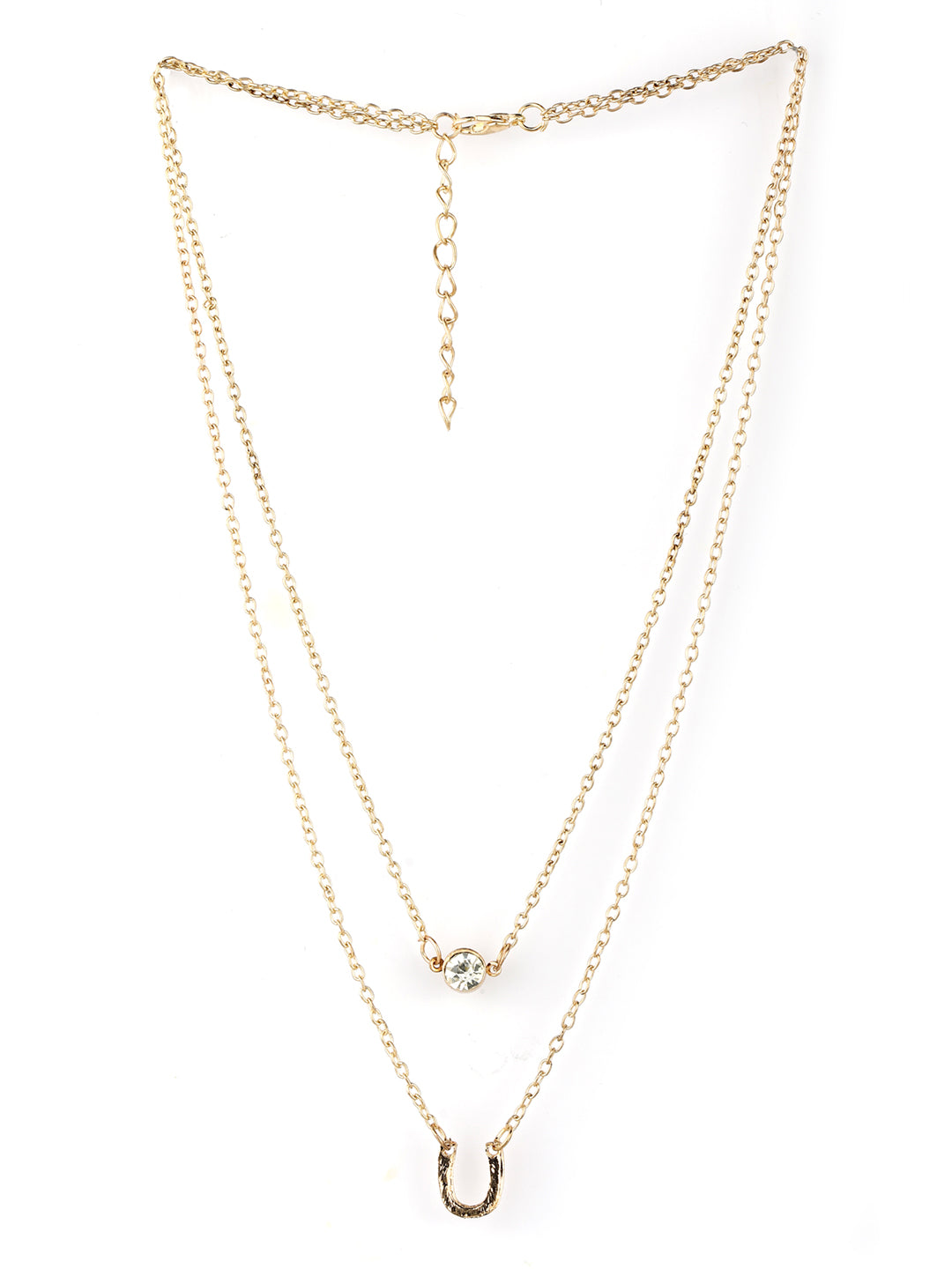 Combo of 2 Gold & Silver Plated Layered Necklace