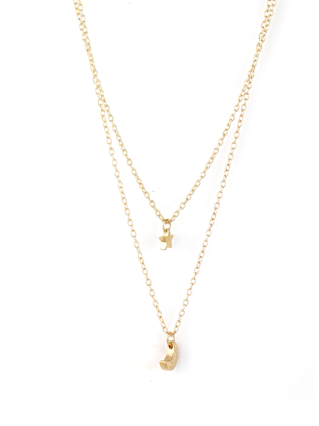 Combo of 2 Gold & Silver Plated Layered Necklace