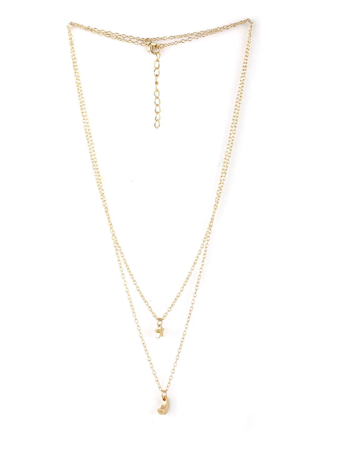 Combo of 2 Gold & Silver Plated Layered Necklace