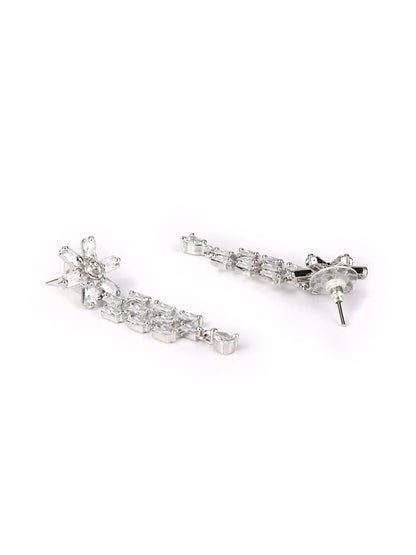 American Diamond Silver Plated Jewellery Set