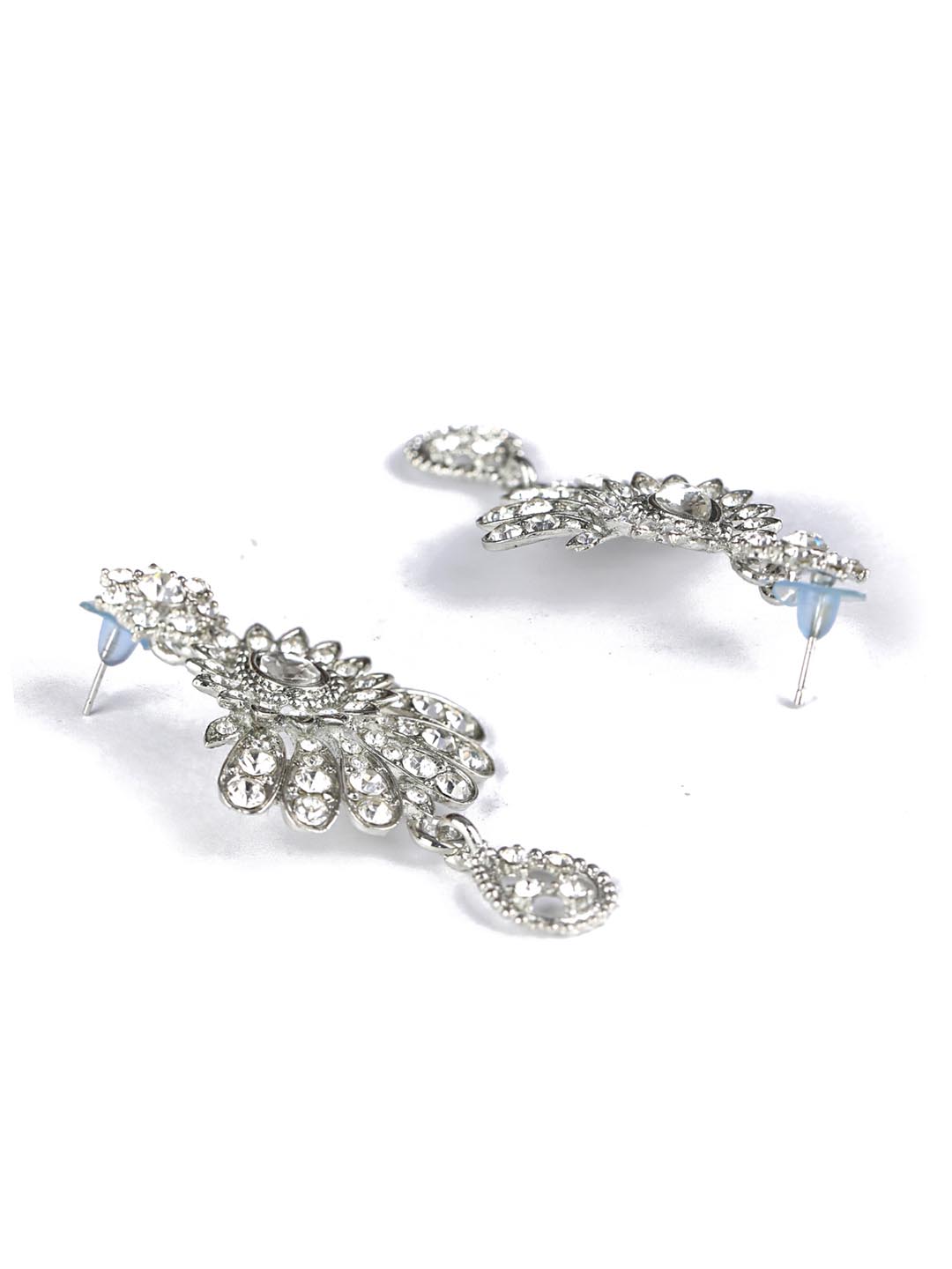 Floral Luster - Kundan Silver Plated Choker Set with MaangTikka