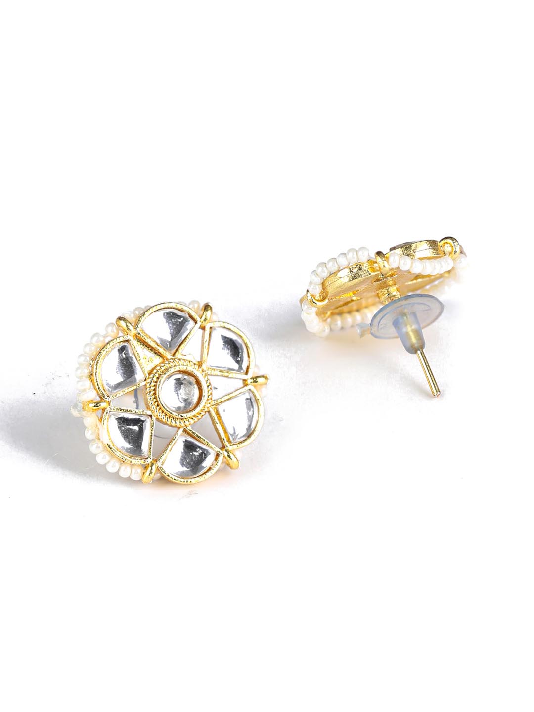 Mint Green White Kundan Gold Plated Choket Set