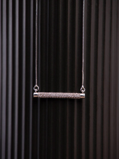 Prita by Priyaasi Sparkling Silver Plated Necklace