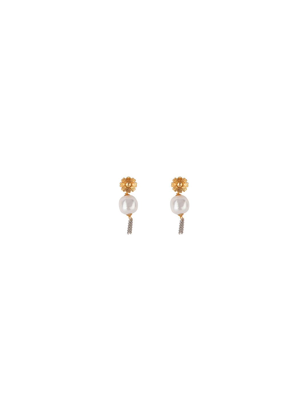 Priyaasi White Semi Precious Stone Jewellery Set