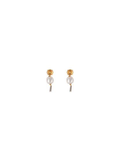 Priyaasi White Semi Precious Stone Jewellery Set