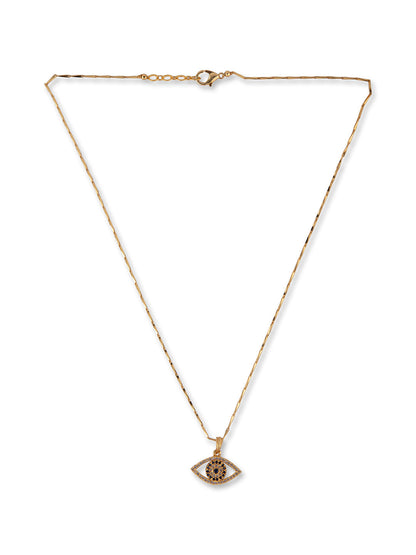 Prita by Priyaasi Stone Studded Evil Eye Gold Necklace